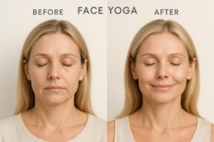 Face Yoga Before and After