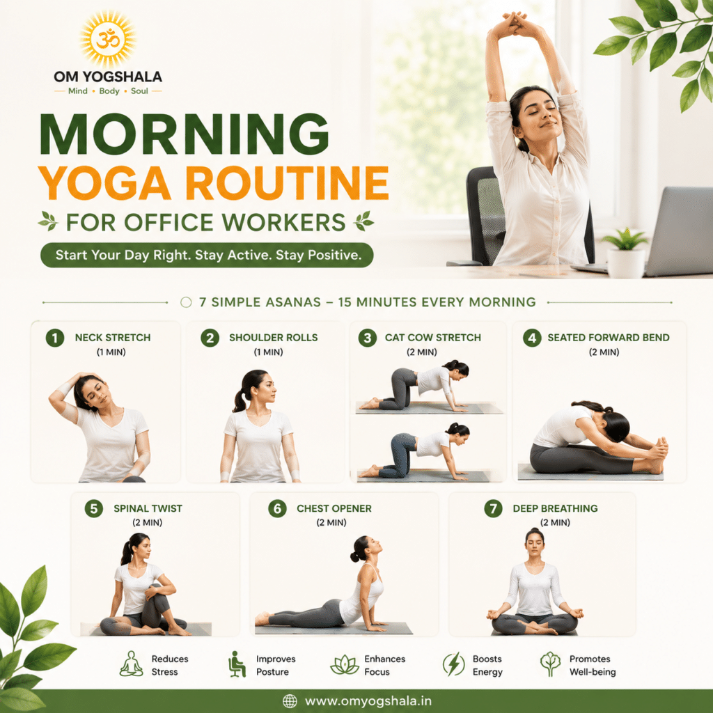 Morning Yoga Routine for Office Workers