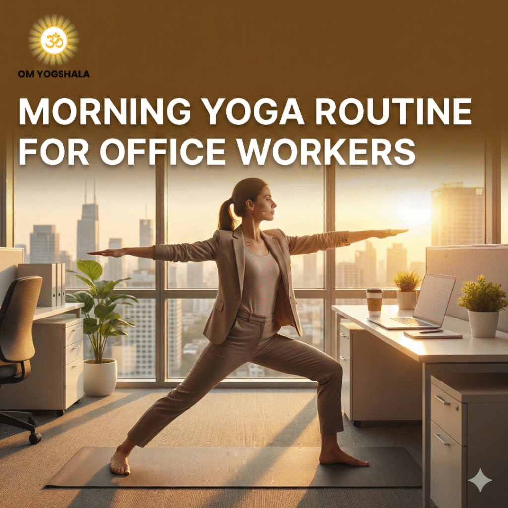 Morning Yoga Routine for Busy Office People - Omyogshala